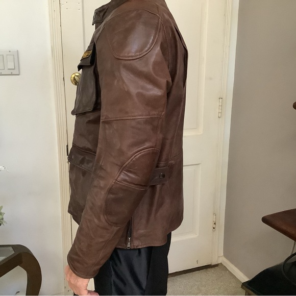 Men’s Ducati Scrambler Leather  EU52 Quattrotasche Jacket - Picture 2 of 9